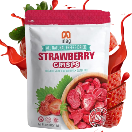 MAG Freeze Dried Strawberries Snacks Candy Frozen Fruit Slices